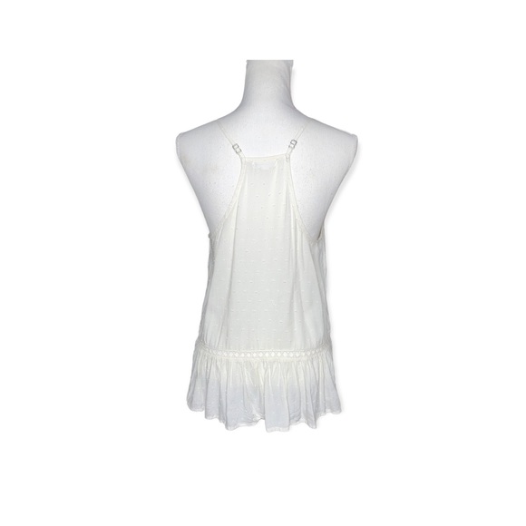 LOVE ON A HANGER Ivory V-Neck Peplum Tank M NWOT - Picture 7 of 16